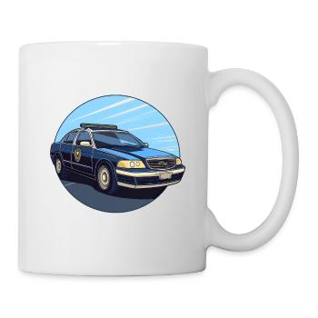 Police - Mug blanc - blanc - Droite