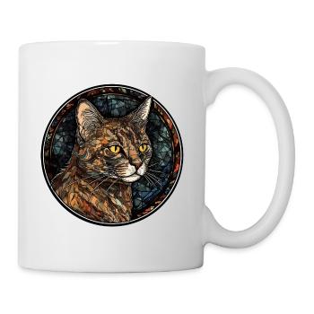 American Wirehair Cat Breed Watercolor Glass - Mug - white - Right
