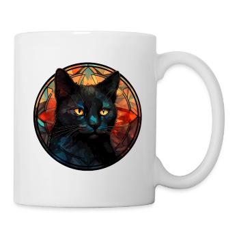 Bombay Katzenrasse Aquarellglas - Tasse - Weiß - Rechts