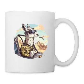 Hochfliegender Fuzzy-Flieger - Tasse - Weiß - Rechts