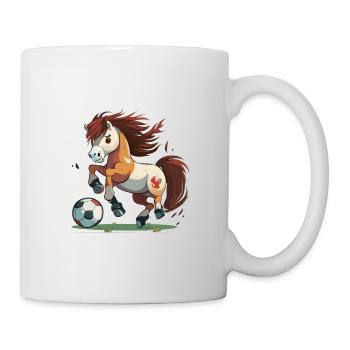 Des buts au galop - Mug blanc - blanc - Droite