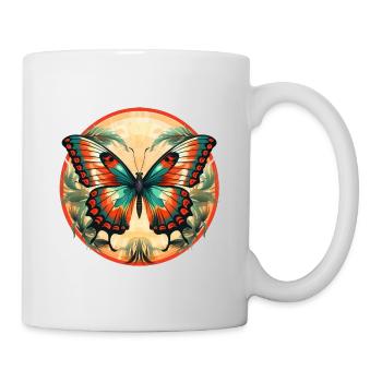 Papillon - Mug blanc - blanc - Droite