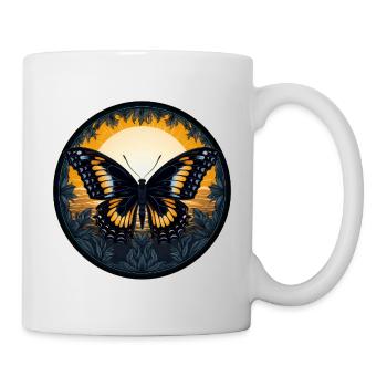 Papillon - Mug blanc - blanc - Droite