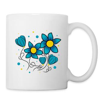 Floral pattern Flower tendril Flower floral floral - Mug - white - Right
