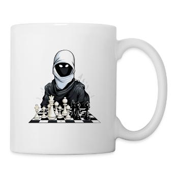 Ninja échiquéen - Mug blanc - blanc - Droite