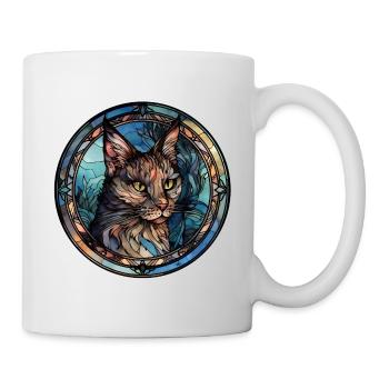 Donskoy Cat Breed Aquarelle Verre - Mug blanc - blanc - Droite