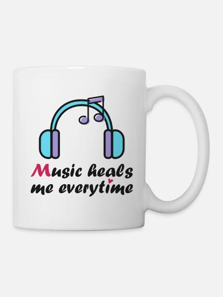 Musik heilt mich jedes Mal - Tasse - Weiß