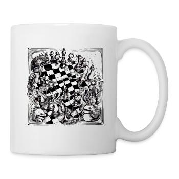 Chess abstraction n°2 - Mug - white - Right