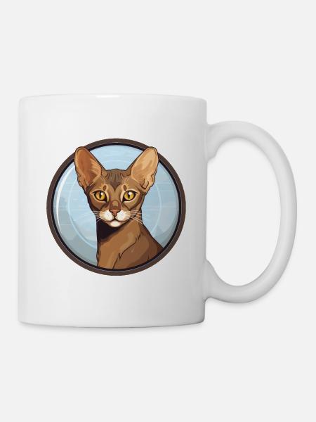 Chat abyssin - Mug blanc - blanc