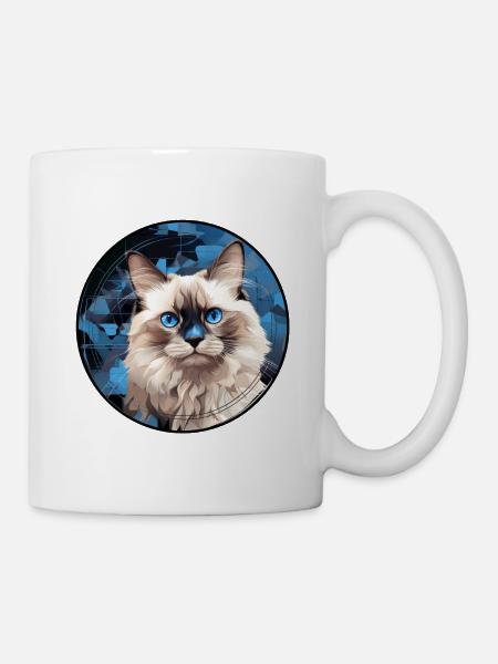 Chat Ragdoll - Mug blanc - blanc