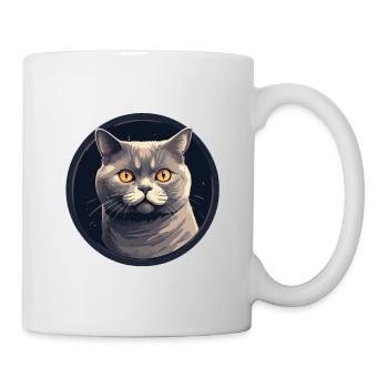 British Shorthair Cat - Mug - white - Right