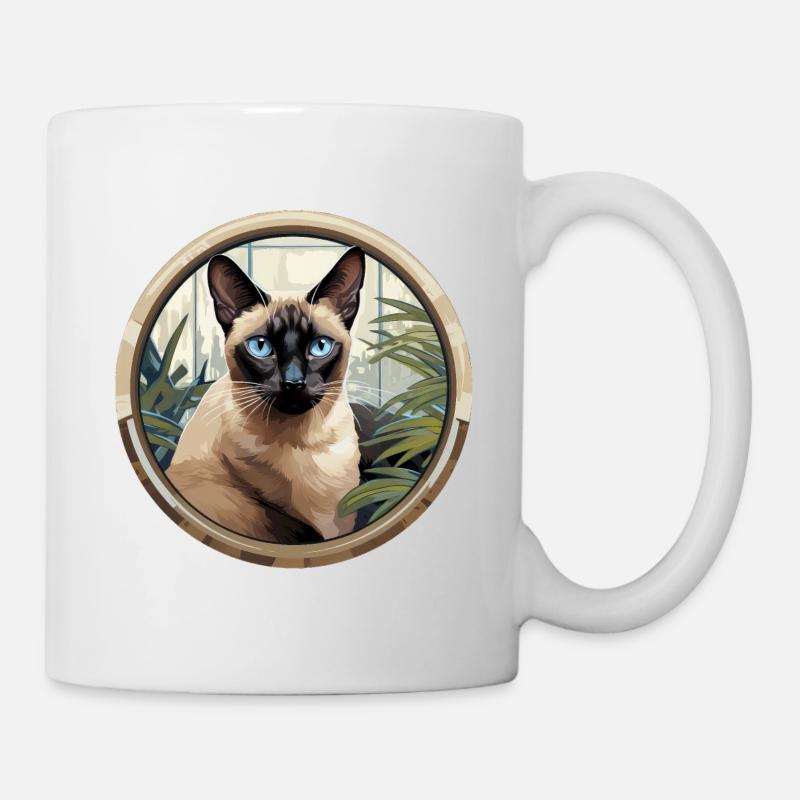 Siamkatze - Tasse - Weiß