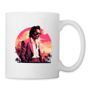Retro Miami Boho Style Design - Tasse - Weiß - Rechts