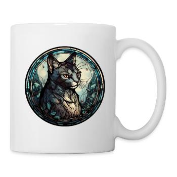 Minskin Katzenrasse Aquarellglas - Tasse - Weiß - Rechts