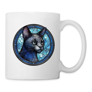 Korat Cat Breed Aquarelle Verre - Mug blanc - blanc - Droite