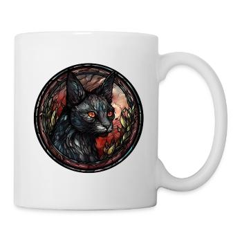 Lykoi Cat Breed Aquarelle Verre - Mug blanc - blanc - Droite