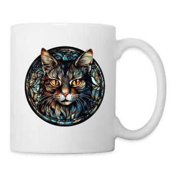 Minskin Katzenrasse Aquarellglas - Tasse - Weiß - Rechts
