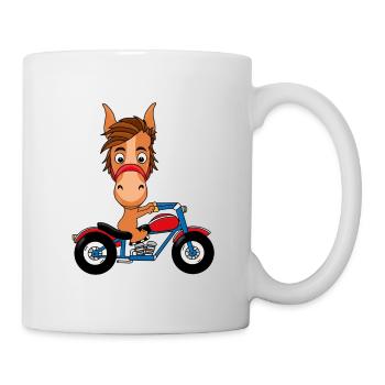 PFERD - PONY - BIKER - Tasse - Weiß - Rechts