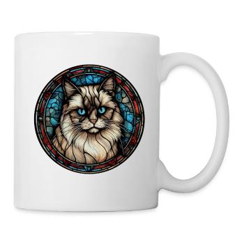 Ragdoll Cat Breed Aquarelle Verre - Mug blanc - blanc - Droite