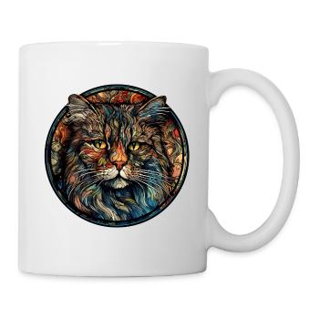 Ragamuffin Cat Breed Aquarelle Verre - Mug blanc - blanc - Droite