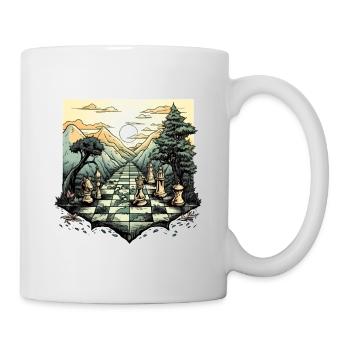 La route des échecs - Mug blanc - blanc - Droite