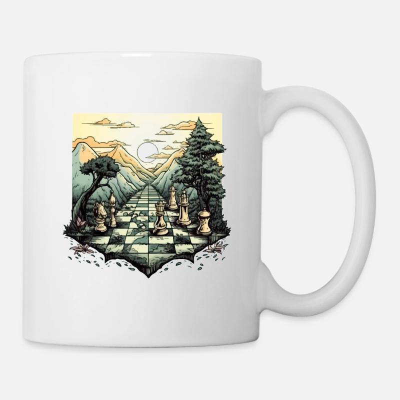 Der Weg zum Schach - Tasse - Weiß