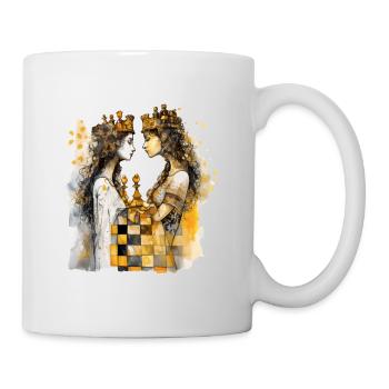 Les soeurs échiquéenne - Mug blanc - blanc - Droite