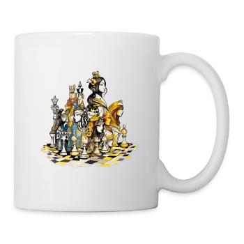 Déesses échiquéenne - Mug blanc - blanc - Droite