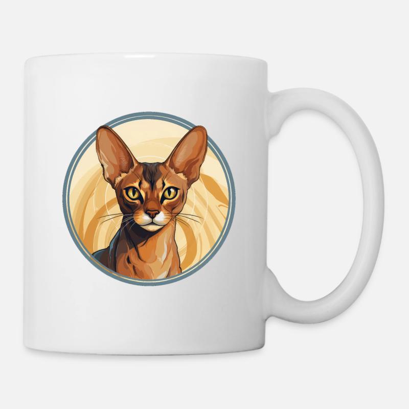 Chat abyssin - Mug blanc - blanc