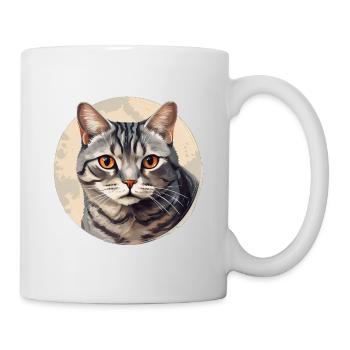 American Shorthair Cat - Mug - white - Right
