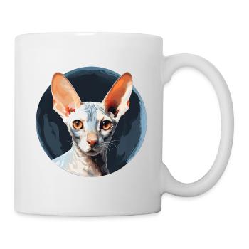 Cornish Rex Katze - Tasse - Weiß - Rechts