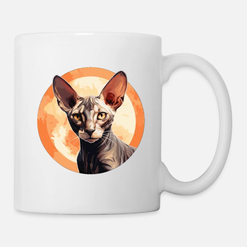 Cornish Rex Katze - Tasse - Weiß