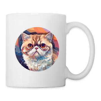 Exotische Kurzhaarkatze - Tasse - Weiß - Rechts