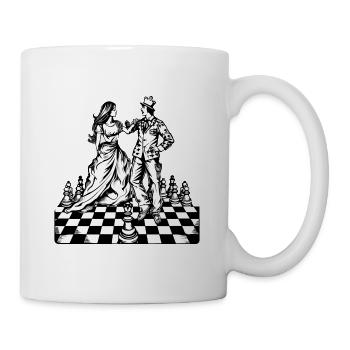 Danse du couple royal - Mug blanc - blanc - Droite
