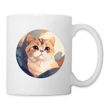 Scottish fold-eared cat - Mug - white - Right