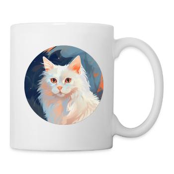 Chat angora turc - Mug blanc - blanc - Droite