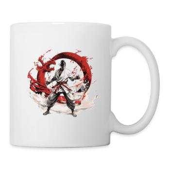 Kampfgeist im Drachenwirbel - Tasse - Weiß - Rechts