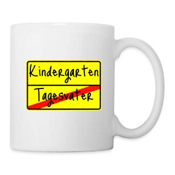 Tagesvater Abschiedsgeschenk Kindergarten Kita - Tasse - Weiß - Rechts