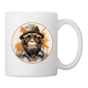 Singe sérieux #6 - Mug blanc - blanc - Droite