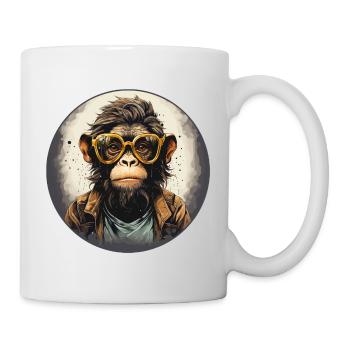 Singe sérieux #10 - Mug blanc - blanc - Droite
