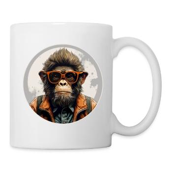 Singe sérieux #7 - Mug blanc - blanc - Droite