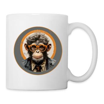 Singe sérieux #9 - Mug blanc - blanc - Droite