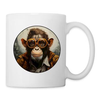 Singe sérieux #11 - Mug blanc - blanc - Droite