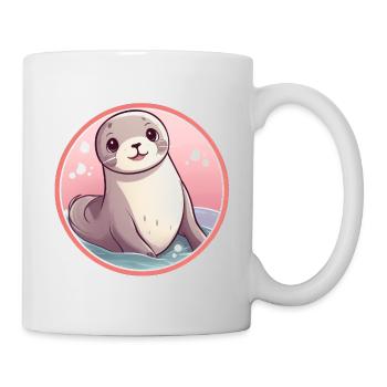 Sceau Kawaii - Mug blanc - blanc - Droite