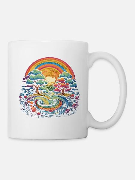 Rainbow Wonderland - Mug - white