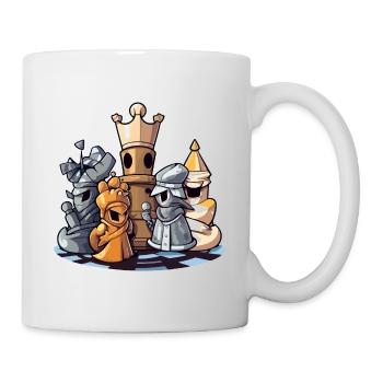 Schachfiguren Nr. 5 - Tasse - Weiß - Rechts