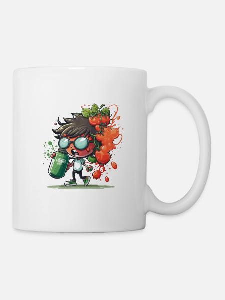 Tomaten-Melodien - Tasse - Weiß