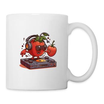 Tomaten drehen auf - Tasse - Weiß - Rechts