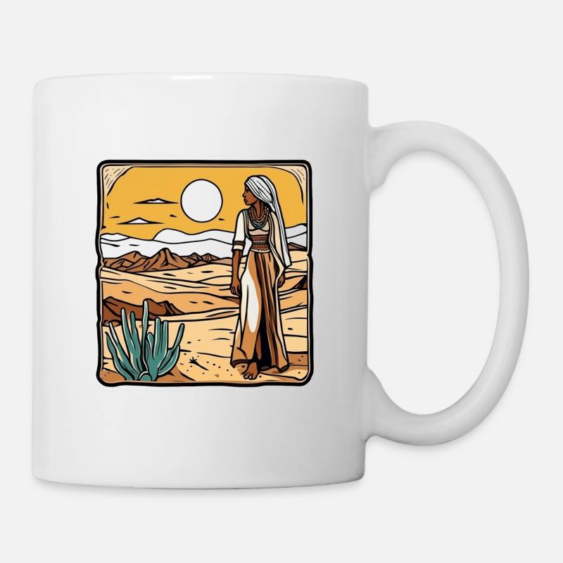 Promenez-vous dans le désert - Mug blanc - blanc