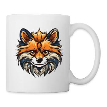 Portrait de chien de Poméranie - Mug blanc - blanc - Droite